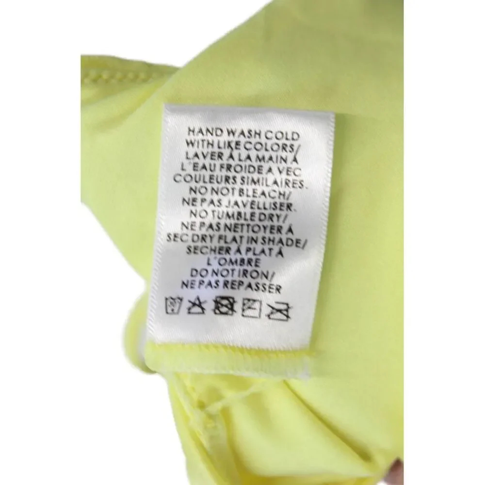 Peixoto Womens Side Tie Adore Full Bikini Bottoms Lemon Glow Size Extra Large